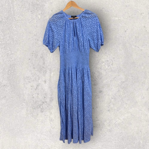 J. Crew Provence smocked waist eyelet midi dress - Picture 2 of 9